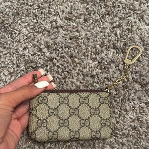 Gucci Beige GG Canvas Key Holder